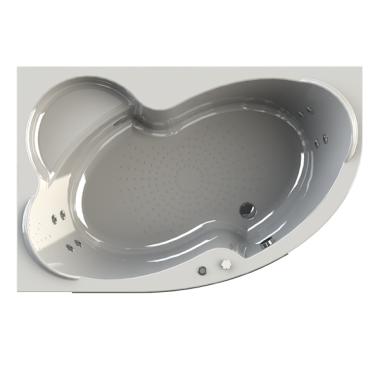 Отдельно стоящая ванна Radomir Ирма 1 гидромассажная (форсунки белые) 169x110	