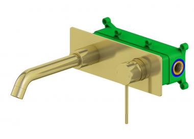 Смеситель Timo Saona 2371/17SM для раковины скрытого монтажа, золото матовое	