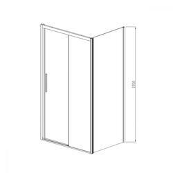 Душевой уголок Soft VSR-3SO1014CL, 1400*1000, хром, стекло прозрачное