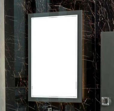 Зеркало Dolce Глянцевый Графит 105x70см	