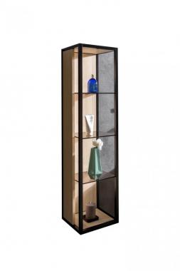  Пенал Loft высокий light wood, полки стекло (896-L)	