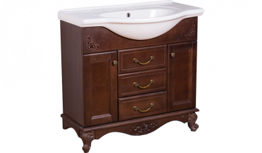 Мебель для ванной тумба Bas Версаль 85 орех	