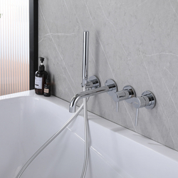 Смеситель ABBER Wasser Kreis AF8130 для ванны скрытого монтажа, хром