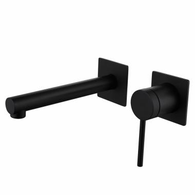 Смеситель ABBER Emotion AF8812B для раковины скрытого монтажа, черный матовый	