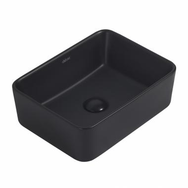 Раковина накладная ABBER Rechteck AC2213MB черная матовая	