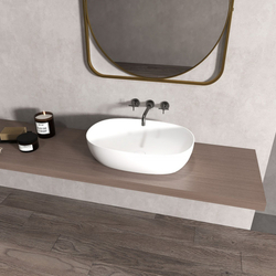 Раковина накладная ABBER Stein AS2633 белая матовая