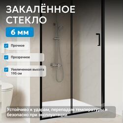 Душевая дверь ABBER Schwarzer Diamant AG30170BH