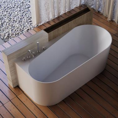 Акриловая ванна ABBER AB9496-1.5 L белая	