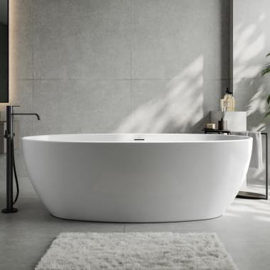 Акриловая ванна ABBER AB9504 белая	