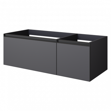 QUATRO 2 120см (80+40) тумба ANTHRACITE профиль ANTHRACITE	