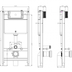 Инсталляция для унитаза TIMO TWC-01