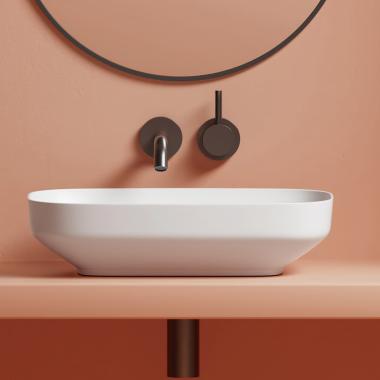 Раковина накладная ABBER Rechteck AC2221 белая