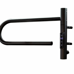 Полотенцесушитель электрический Vincea VTD-1P1BE 39x25, черный, таймер