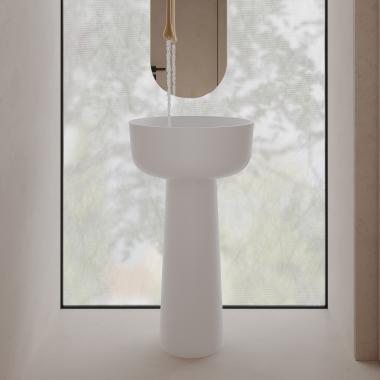 Раковина отдельностоящая ABBER Stein AS2553 белая матовая