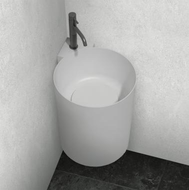 Раковина подвесная ABBER Stein AS2625 белая матовая	