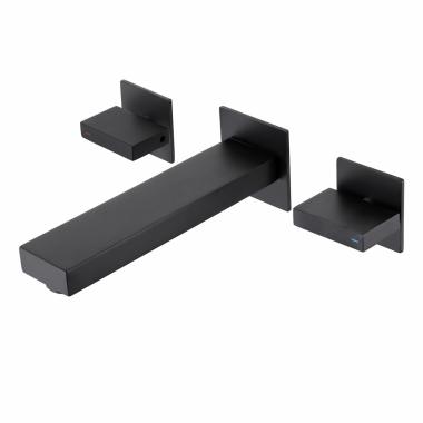 Смеситель ABBER Daheim AF82122B для раковины скрытого монтажа, черный матовый	