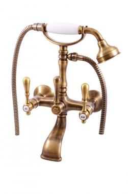 Двухрычажный смеситель для ванны Rav Slezak Morava Retro MK460.5/2SM	