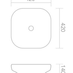 Раковина накладная ABBER Bequem AC2123 белая