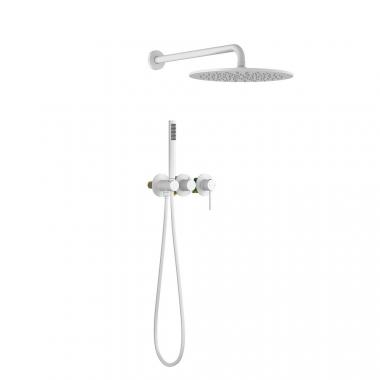Душевая система Timo Saona SX-2349/16SM скрытого монтажа, белый матовый