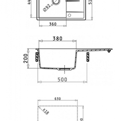 Кухонная мойка ABBER Quarz AQ2903W белый