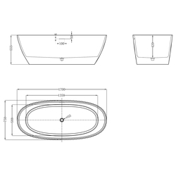 Ванна из искусственного камня ABBER Stein AS9684MO оранжевая матовая