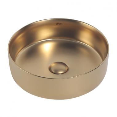 Раковина накладная ABBER Bequem AC2108MMG золото матовое	