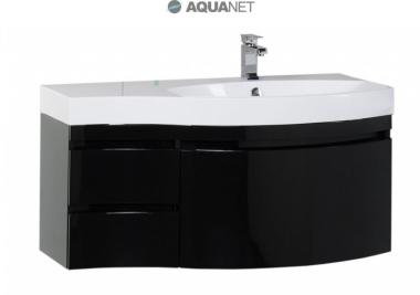 Мебель для ванной тумба Aquanet Опера 1 115 правая черная 169659	