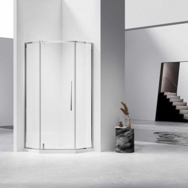 Душевой уголок Slim-N VSP-4SN100CL, 1000*1000, хром, стекло прозрачное	