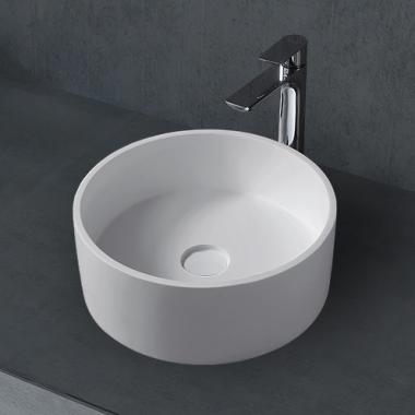 Раковина накладная ABBER Stein AS2612 белая матовая	