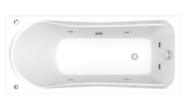 Отдельно стоящая ванна Bas Мальта с гидромассажем 170x75	