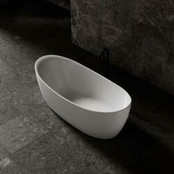 Ванна Solid Surface Vincea VBT-6S03MW, 1700*800*630, белый мат., слив-перелив в комплекте