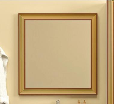  Зеркало Opadiris Карат 80 белый глянцевый с золотой патиной	