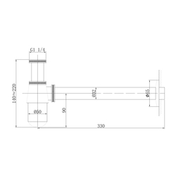 Сифон для раковины ABBER AF0032RG розовое золото