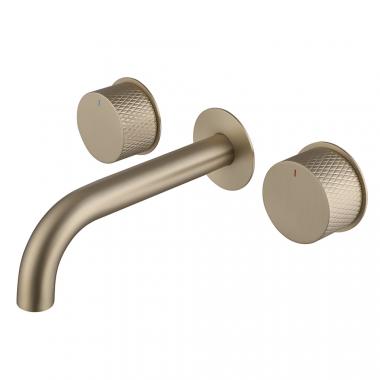 Смеситель ABBER Wasser Kreis AF81122G для раковины скрытого монтажа, золото матовое	