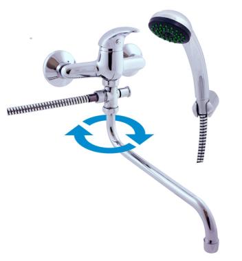 Однорычажный смеситель для ванны Rav Slezak Sazava SA056.5/1	