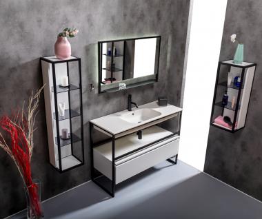 Раковина моноблок Vallessi 120 белая керамика	
