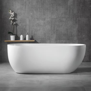 Акриловая ванна ABBER AB9341-1.5 белая	