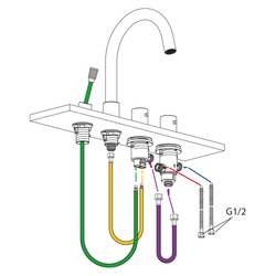Смеситель на борт ванны Timo Saona 2330/00Y с термостатом, хром