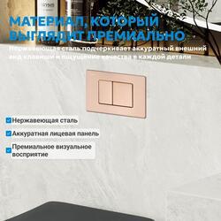 Кнопка смыва ABBER AC0120RG золото розовое