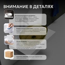 Раковина накладная прозрачная ABBER Kristall AT2801Vesuvian оливковая