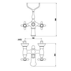 Смеситель Timo Ritz 0144Y Silver cross