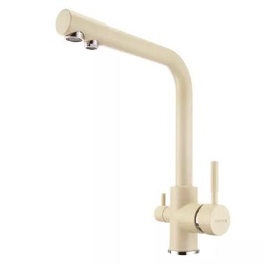 Однорычажный смеситель для кухни Акватон Руан фильтр шампань	