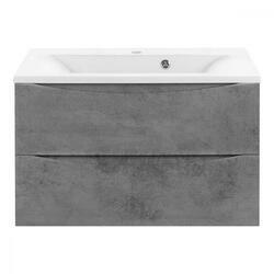 База под раковину Mia 800 подвесная, 2 выкатных ящика soft close, Beton