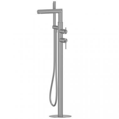 Смеситель ABBER Perfekte 316 AF8A15BGG отдельностоящий для ванны, оружейная сталь брашированная	