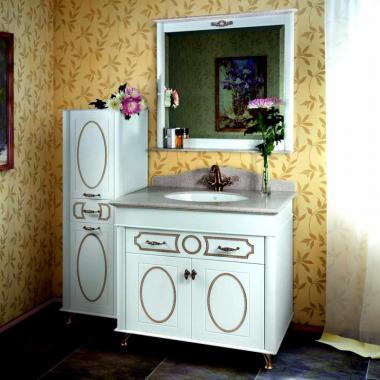 Мебель для ванной тумба Vod Ok Изабель Изабель 90 серый Шел	