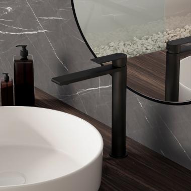 Смеситель для раковины Vogue (SS) VBF-2VS2MB однорычажный, черный матовый	