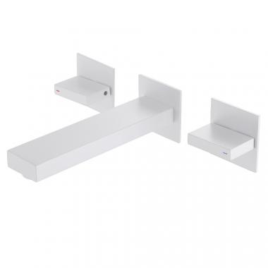 Смеситель ABBER Daheim AF82122W для раковины скрытого монтажа, белый матовый	