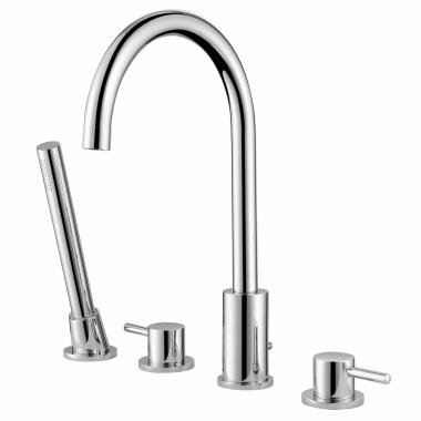 Смеситель ABBER Wasser Kreis AF8113 на борт ванны, хром	