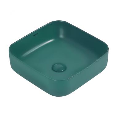 Раковина накладная ABBER Rechteck AC2211MBG темно-зеленая матовая	
