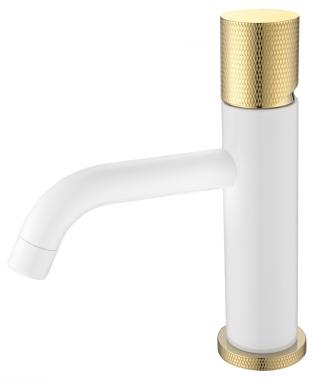 Смеситель STICK для умыв. низ. WHITE TOUCH GOLD_Комплект	